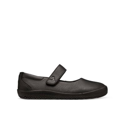 Chaussures d'école Vivobarefoot Wyn School II Enfant - Noir FEG310749